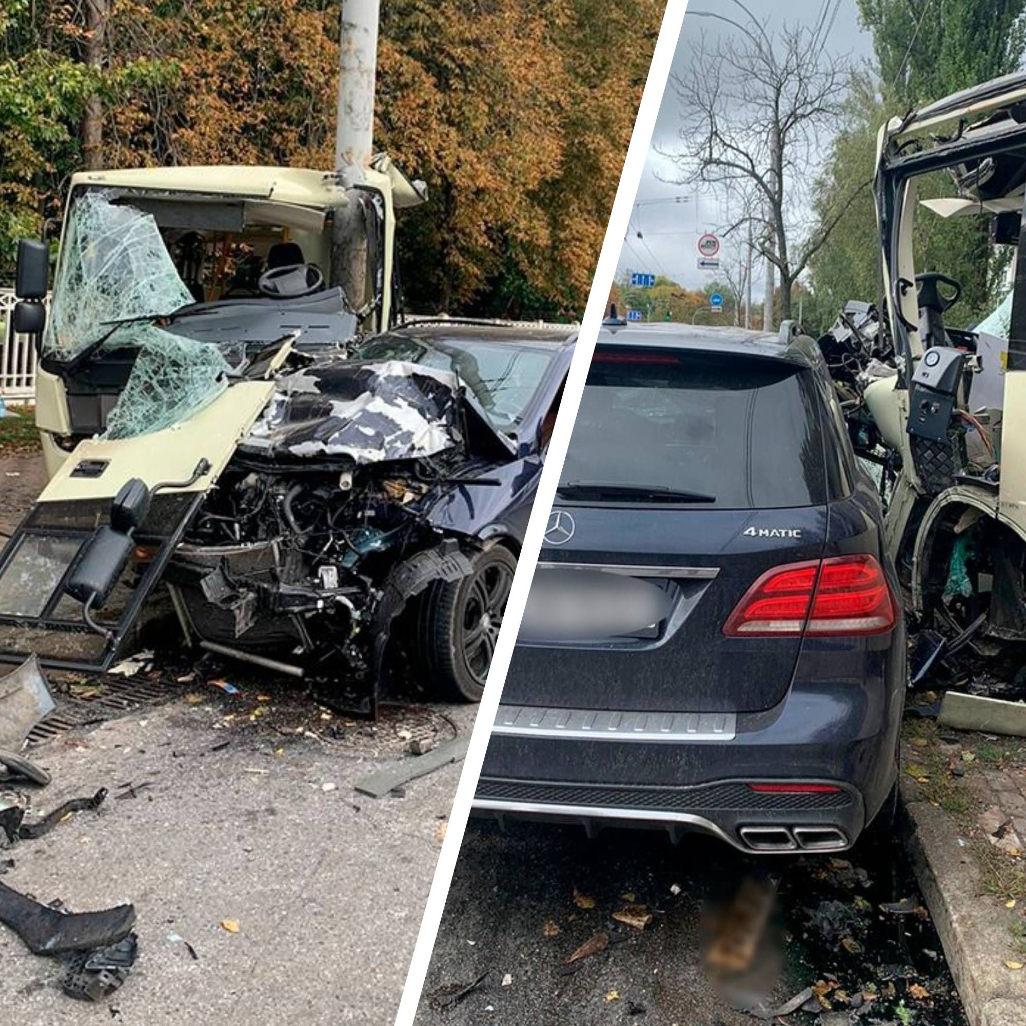 В Киеве ДТП - в столице пострадали более 20 пассажиров маршрутки