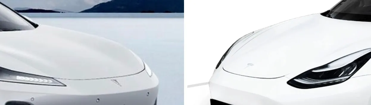 Shenlan SL03 и Tesla Model 3 Shenlan SL03 и Tesla Model 3