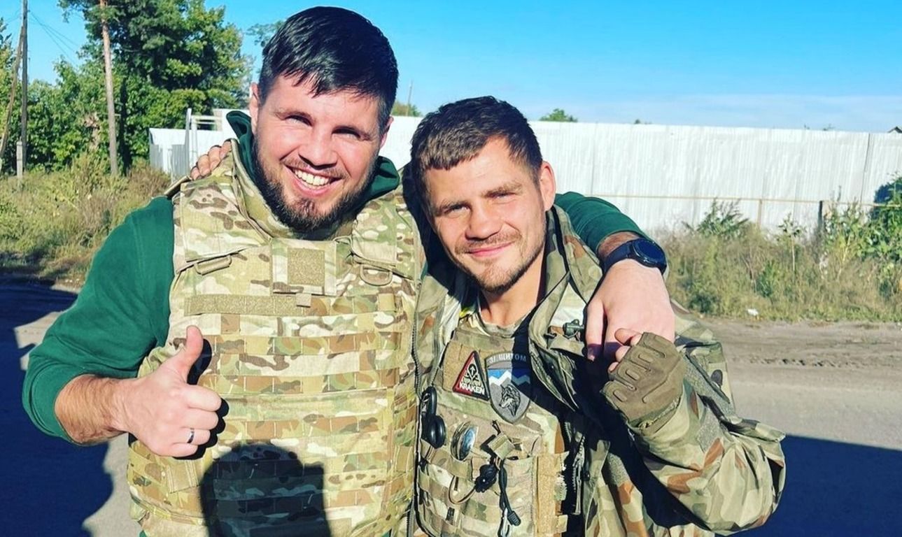 Євген Хитров та Денис Берінчик в Ізюмі