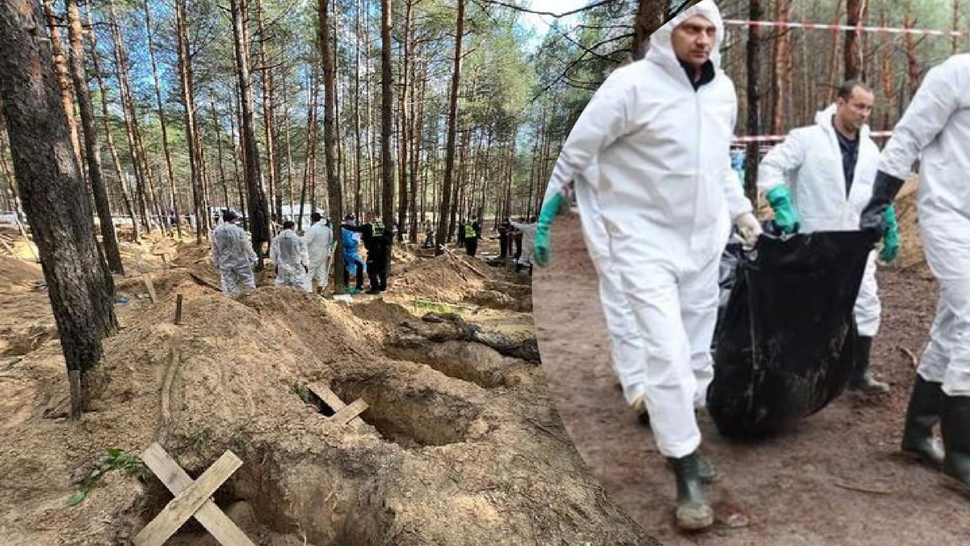 Украина завершила эксгумацию тел в Изюме