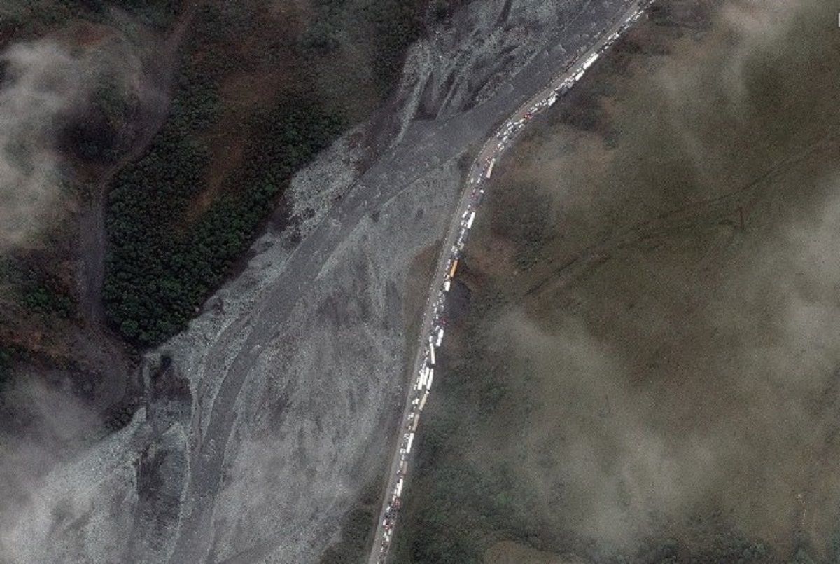 Затор на російсько-грузинському кордоні Затор на російсько-грузинському кордоні