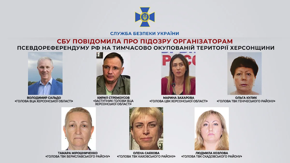 СБУ оголосила підозри колаборантам СБУ оголосила підозри колаборантам