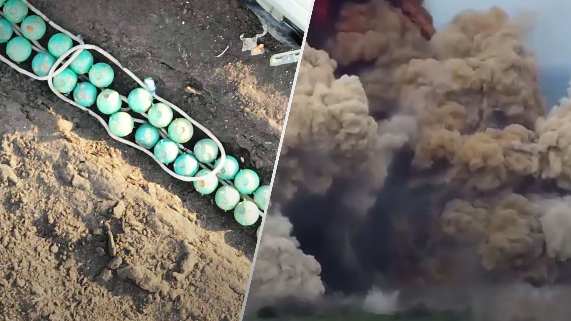 Окупанти підірвали контейнери на Херсонщині для пропагандистського сюжету - 24 Канал Окупанти підірвали контейнери на Херсонщині для пропагандистського сюжету - 24 Канал