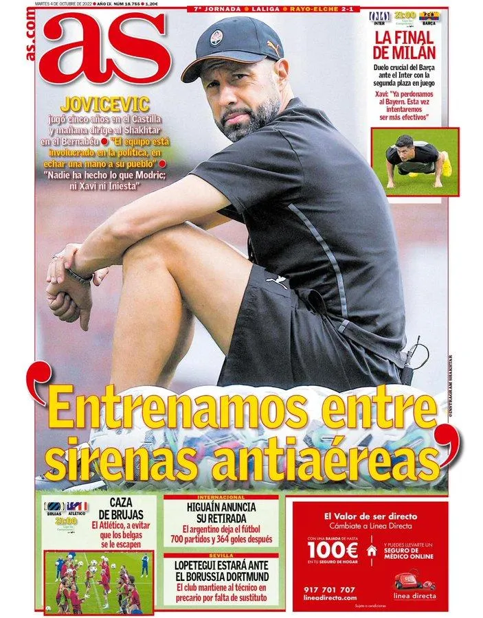 Йовічевіч на обкладинці AS Йовічевіч на обкладинці AS