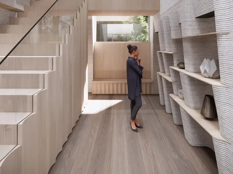 Первый гибридный многоэтажный дом, отпечатанный на 3D-принтере