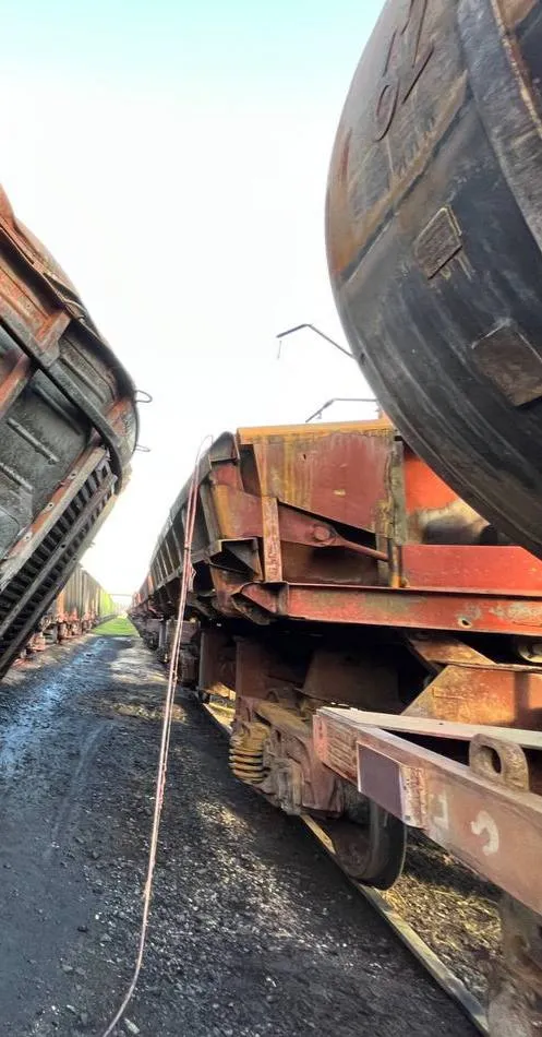 Вагоны в Иловайске уничтожены Вагоны в Иловайске уничтожены