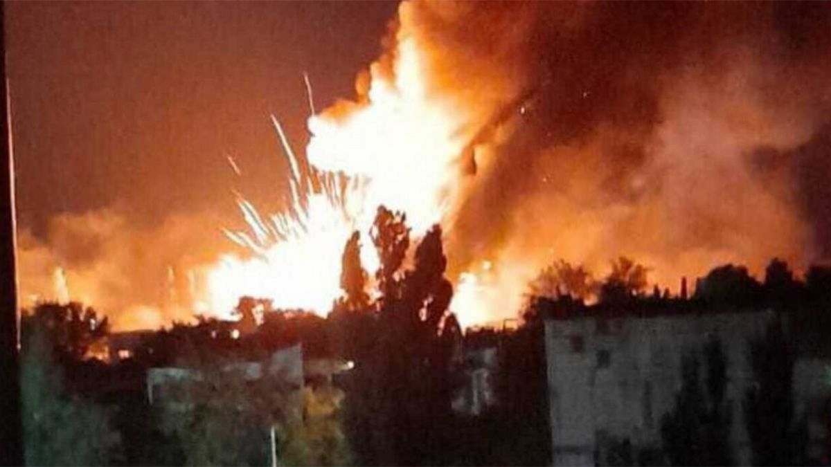 В Голой Пристани 9 октября 2022 года взорвался вражеский склад с боеприпасами В Голой Пристани 9 октября 2022 года взорвался вражеский склад с боеприпасами