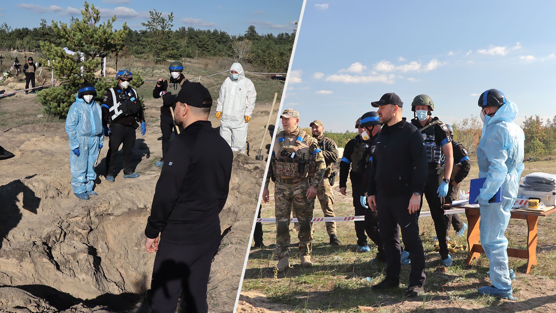 У Лимані на місці масових поховань ексгумували 20 тіл - 24 Канал У Лимані на місці масових поховань ексгумували 20 тіл - 24 Канал