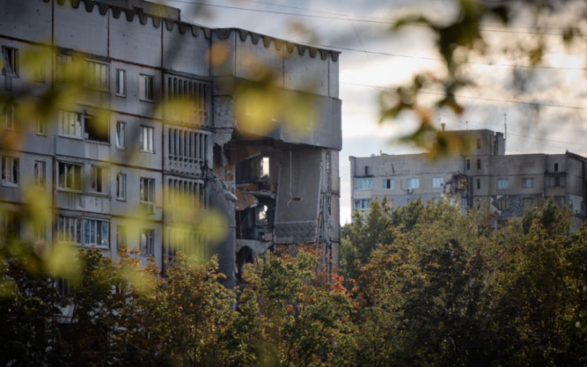 Обстрелянные дома в Харькове, фото иллюстративный