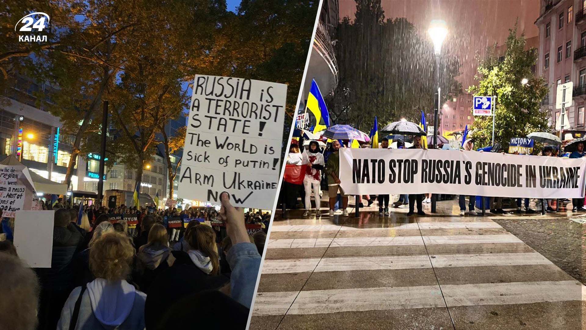 У Швеції люди вийшли на мітинги