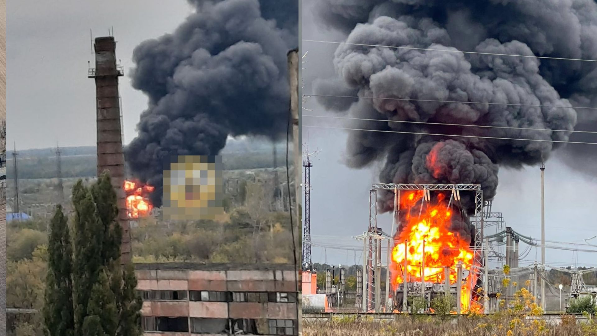 У Росії горить підстанція У Росії горить підстанція