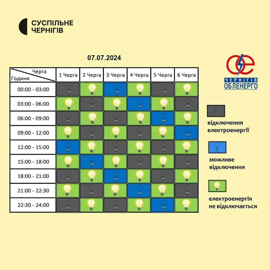 Отключение света - графики почасовых отключений, где не будет света - 24  Канал