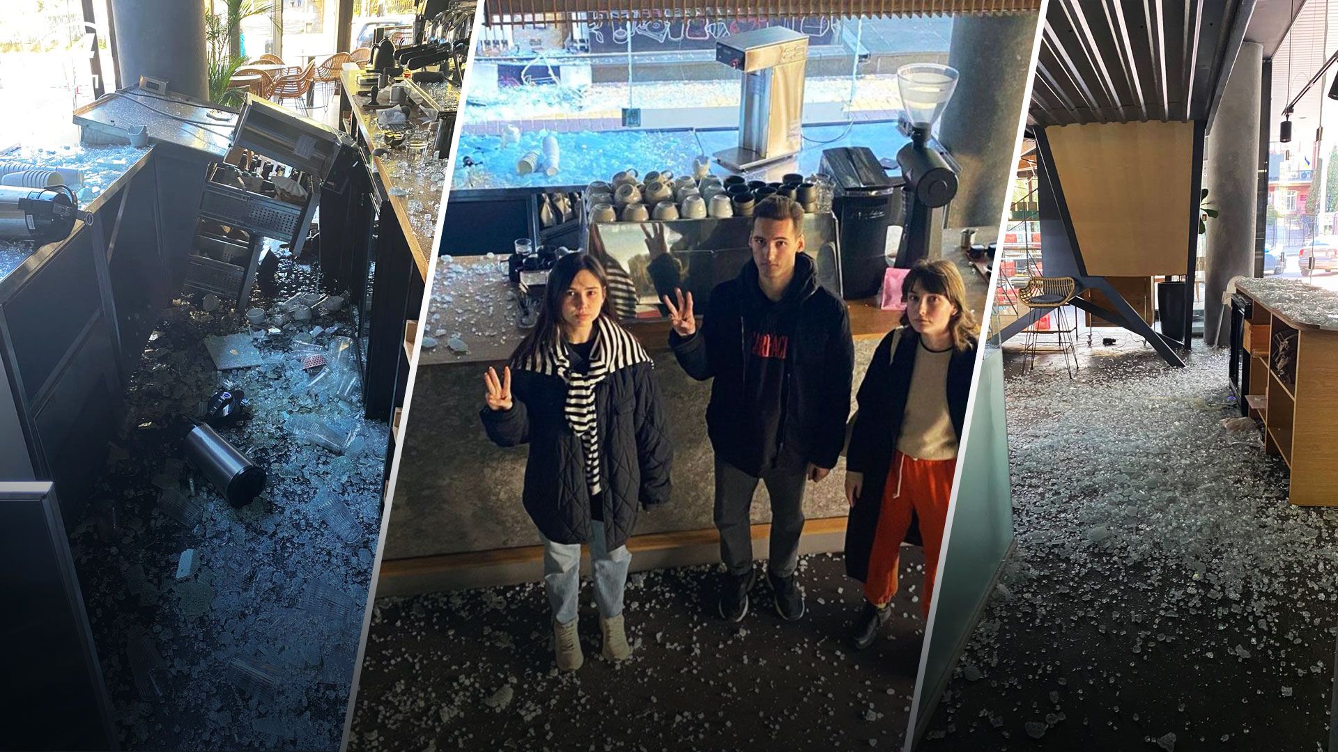 Как выглядело заведение Takava после прилета российской ракеты по Киеву 10 октября Как выглядело заведение Takava после прилета российской ракеты по Киеву 10 октября