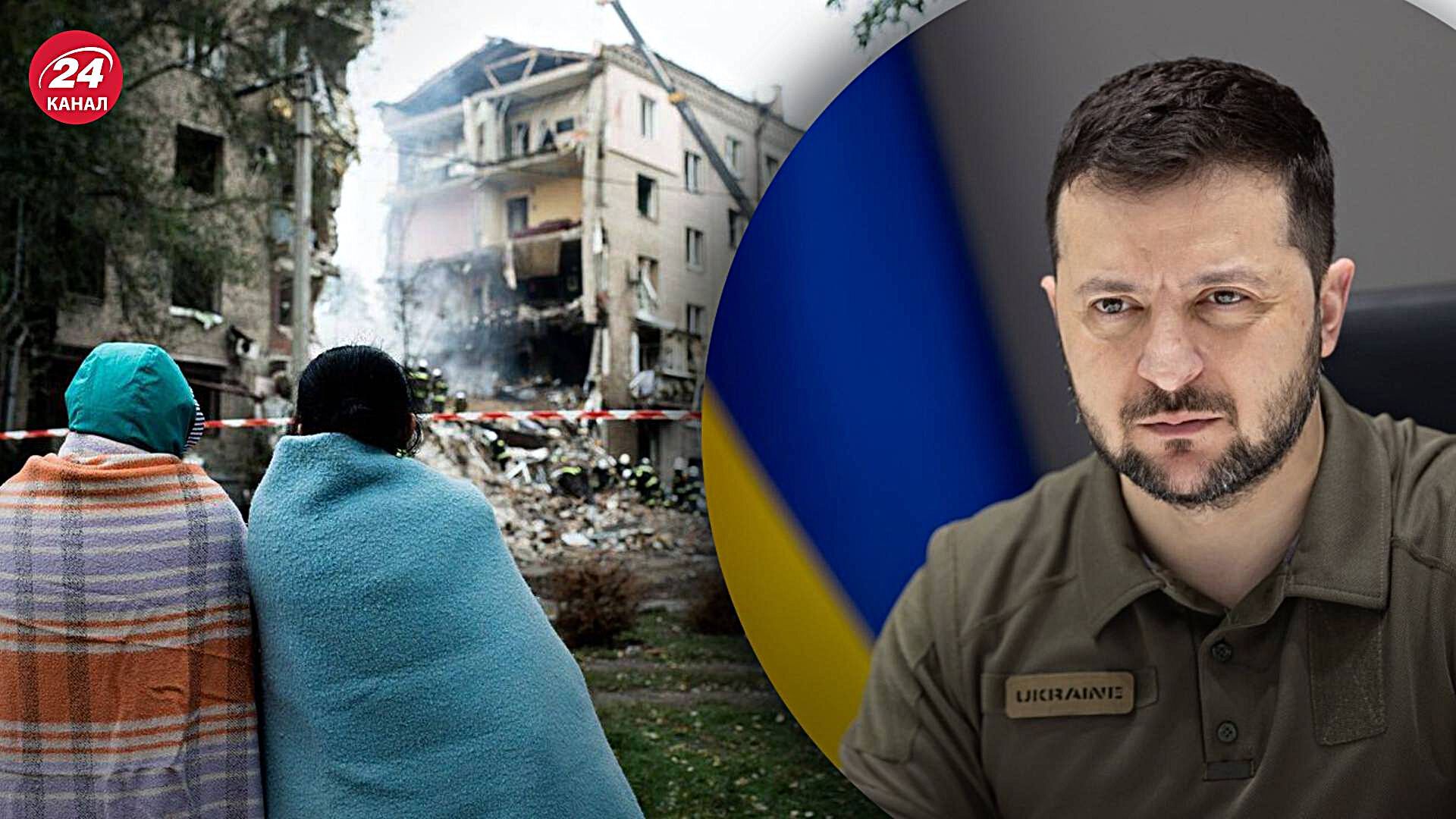 Україна оговтується після ударів терористів - Зеленський показав кадри