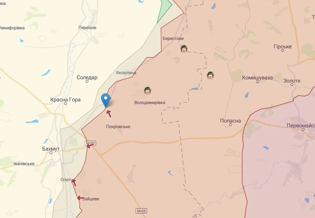 Карта бойових дій на Донбасі Карта бойових дій на Донбасі