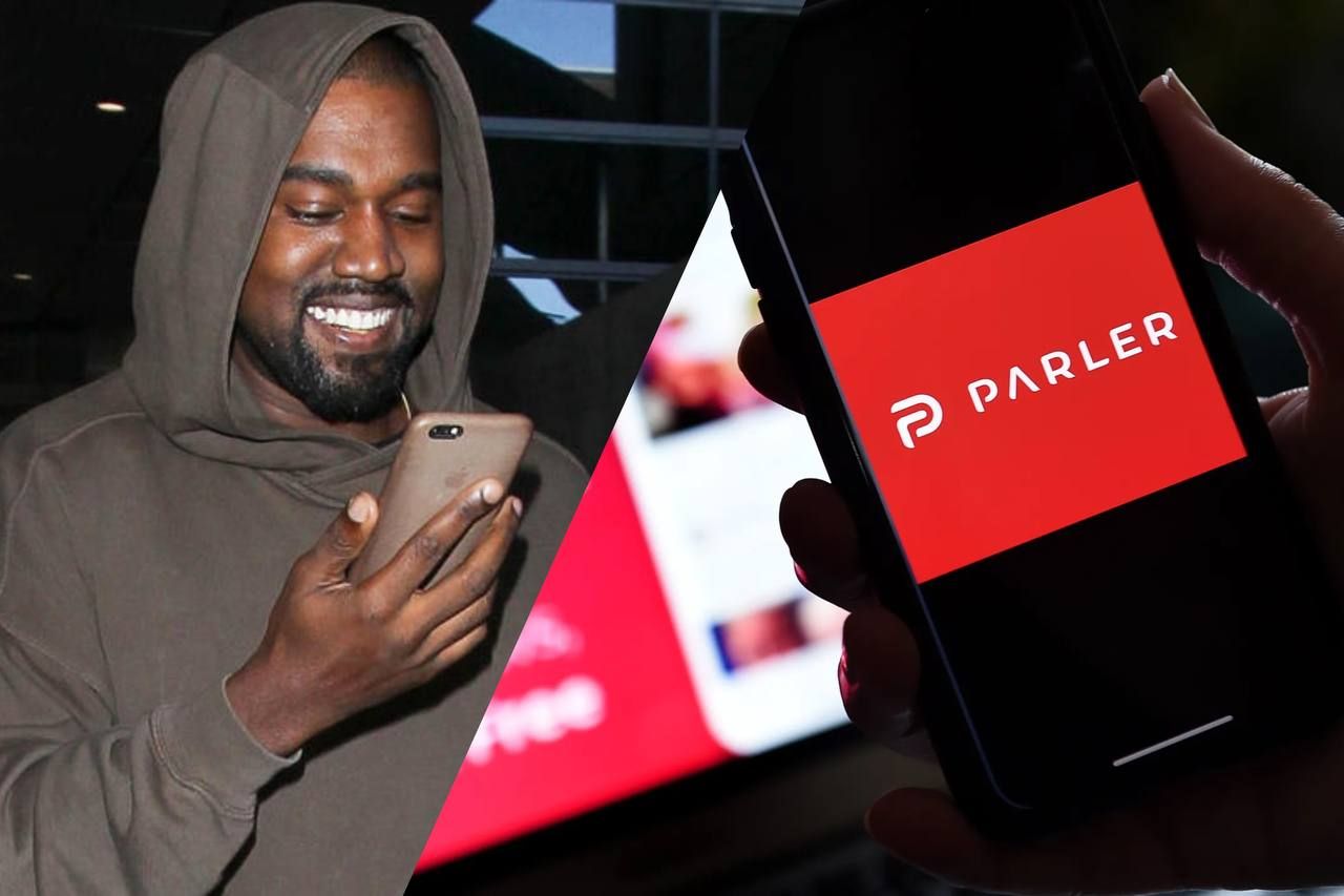 Канье Вест покупает сеть свободы слова Parler - это любимая соцсеть Дональда Трампа Канье Вест покупает сеть свободы слова Parler - это любимая соцсеть Дональда Трампа