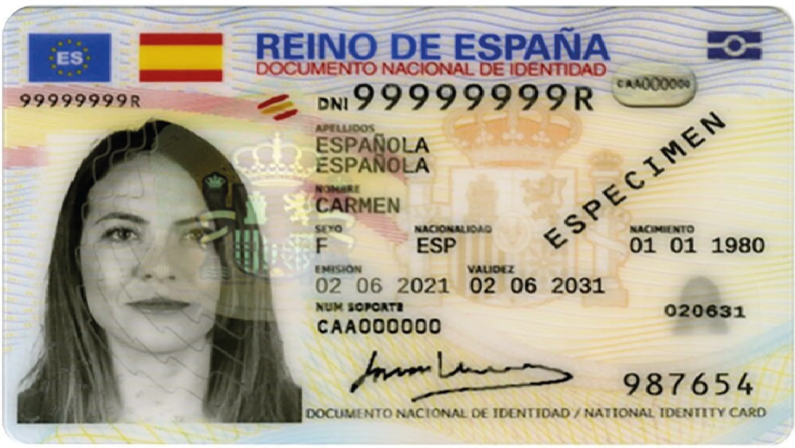 Documento Nacional de Identidad Documento Nacional de Identidad