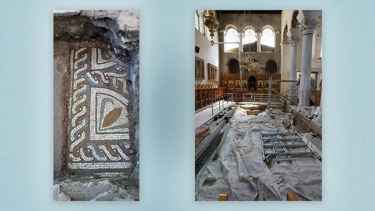 Розкопки у церкві міста Демре Розкопки у церкві міста Демре