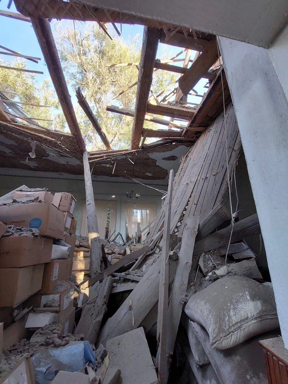 Последствия атаки России по Орехову Последствия атаки России по Орехову