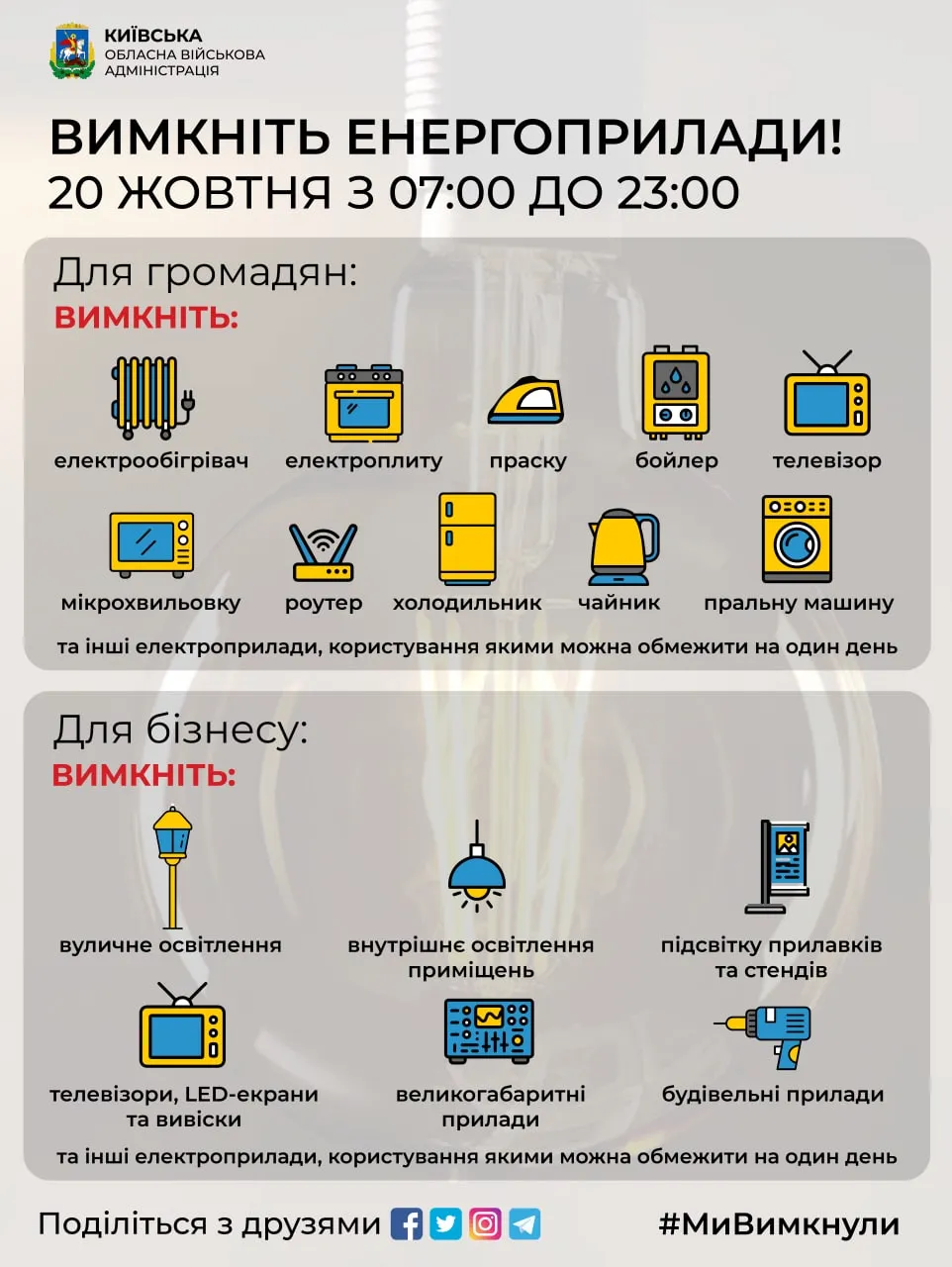 Какие приборы нужно выключить Какие приборы нужно выключить