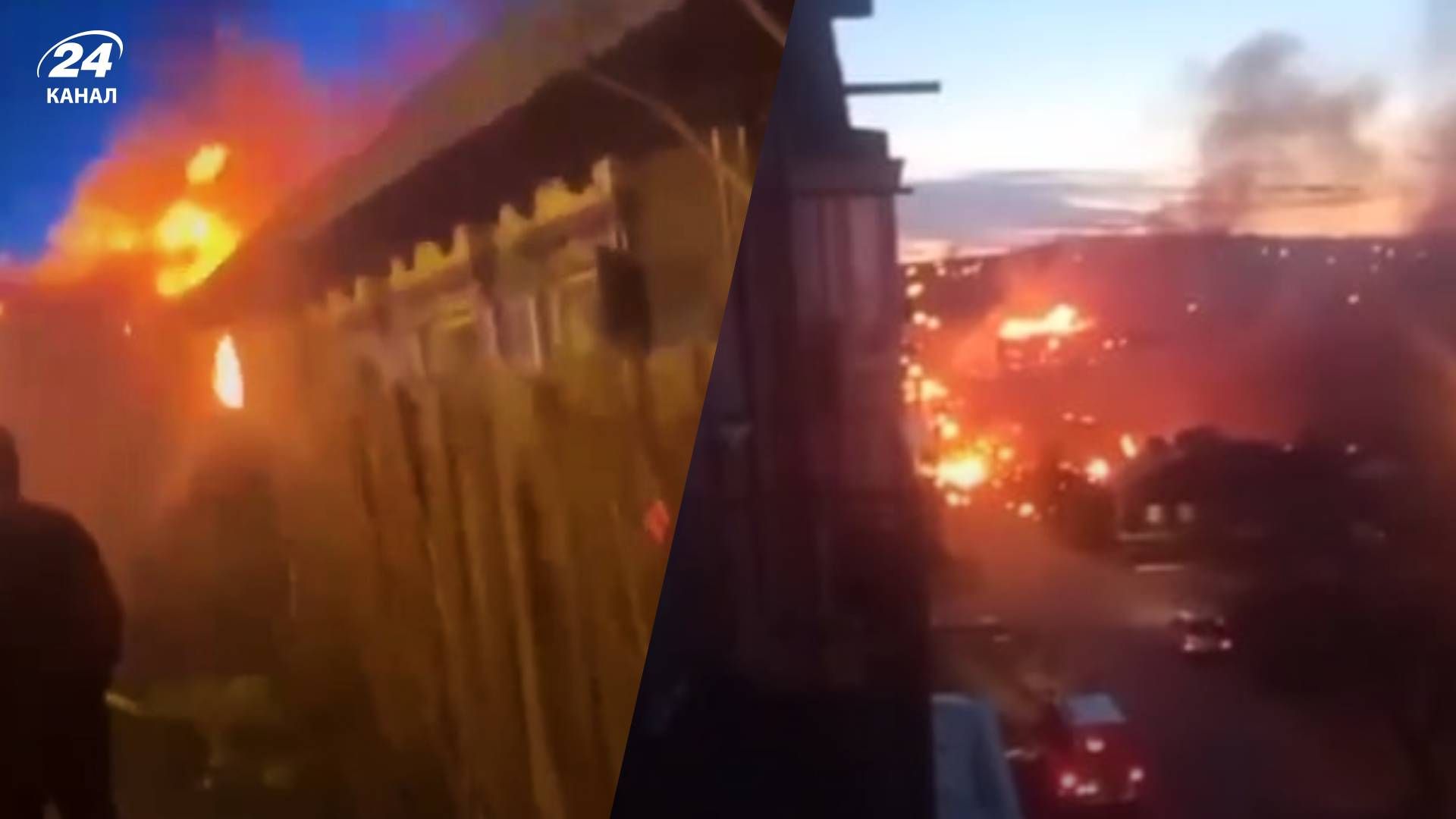 Су-30 впав в Іркутську - відео моменту падіння