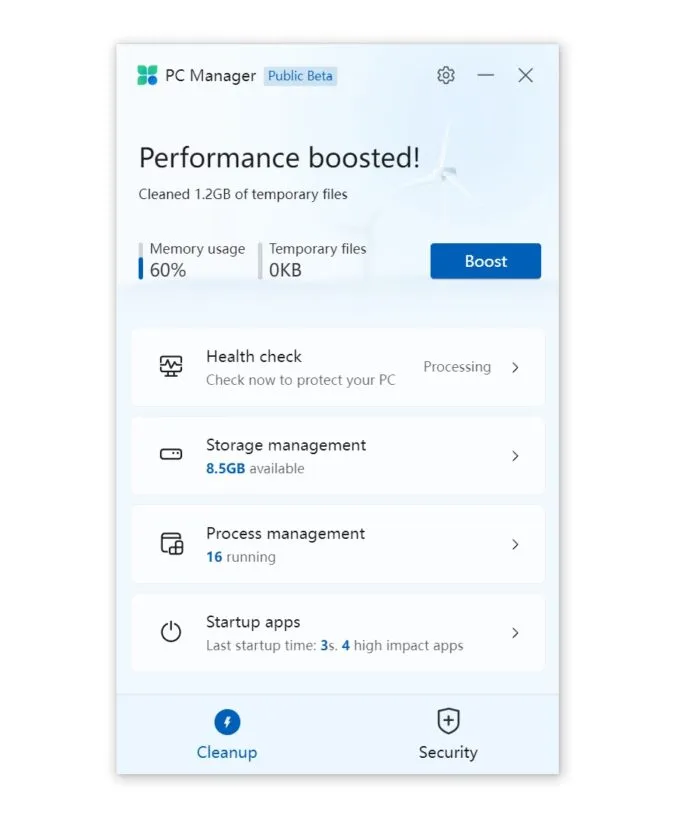 PC Manager для Windows PC Manager для Windows