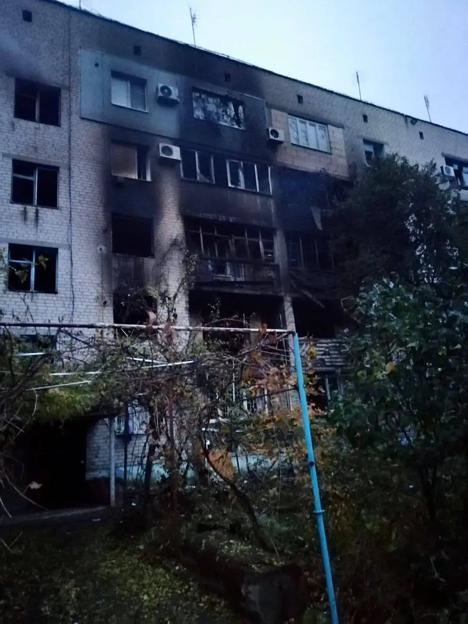 Пожежа в Оріхові 26 жовтня