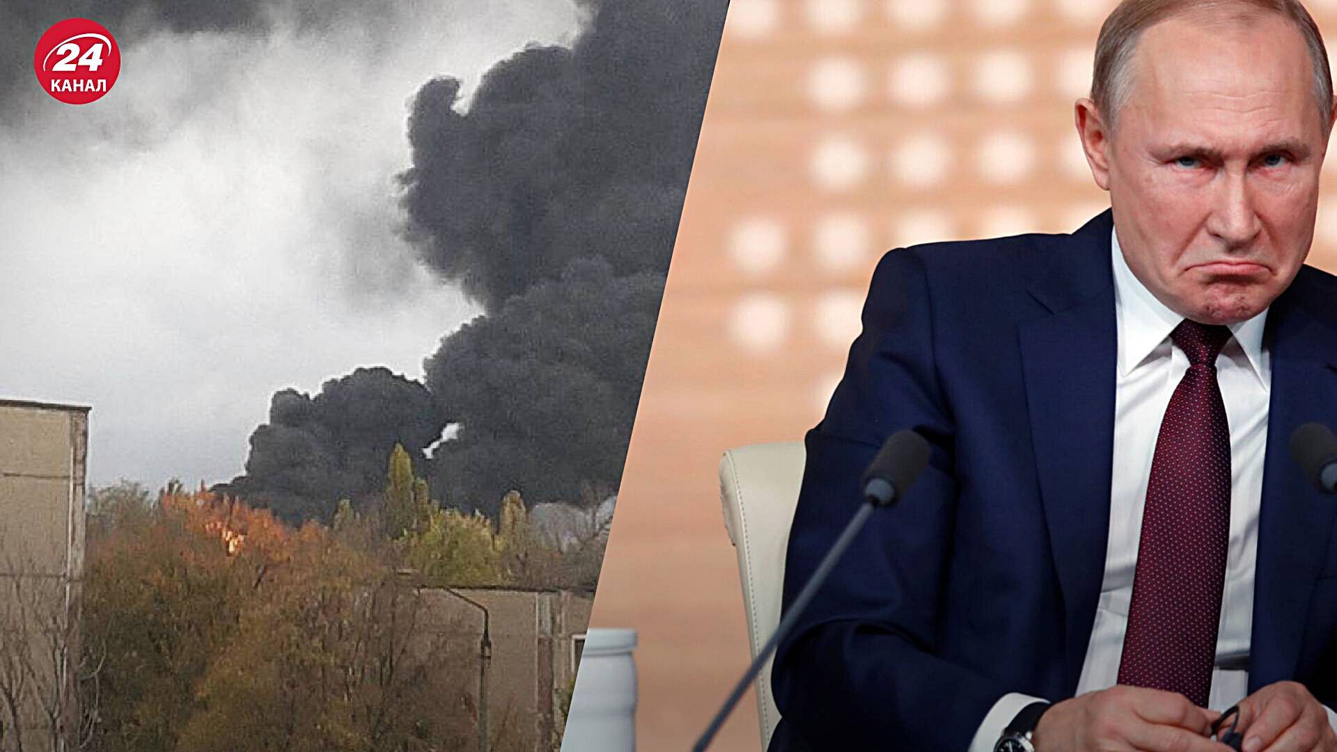 Нафтобаза в Шахтарську знову палає 27 жовтня 2022