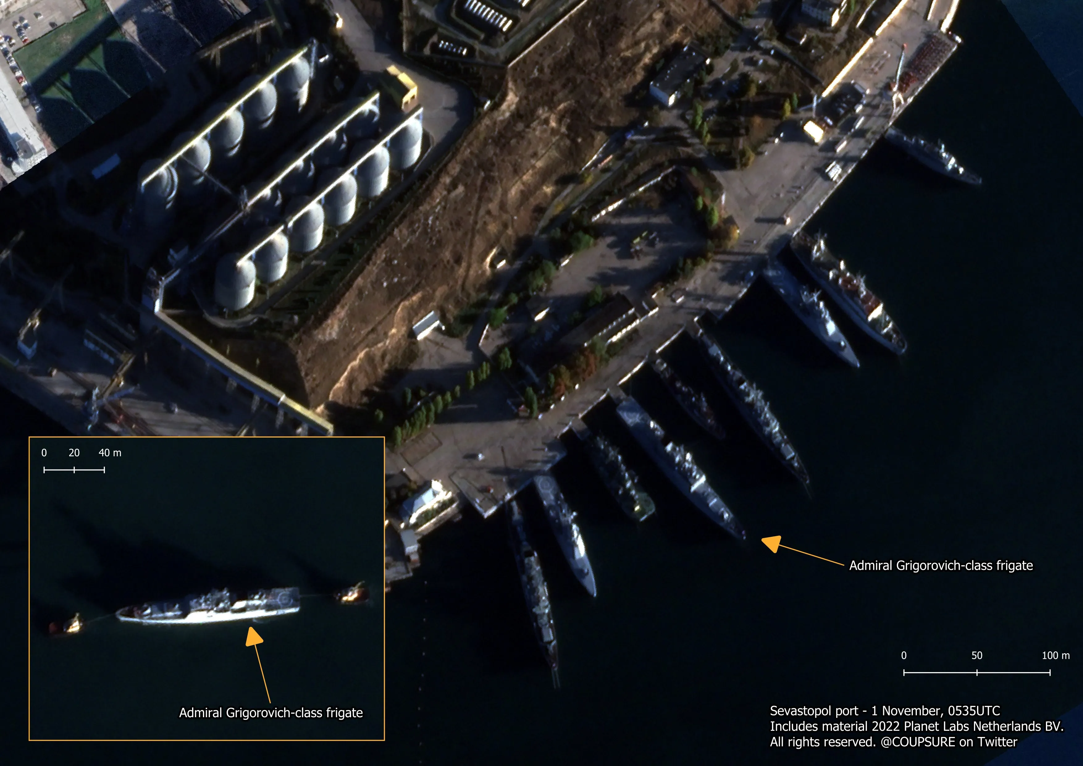 Спутниковые фото Севастопольской бухты