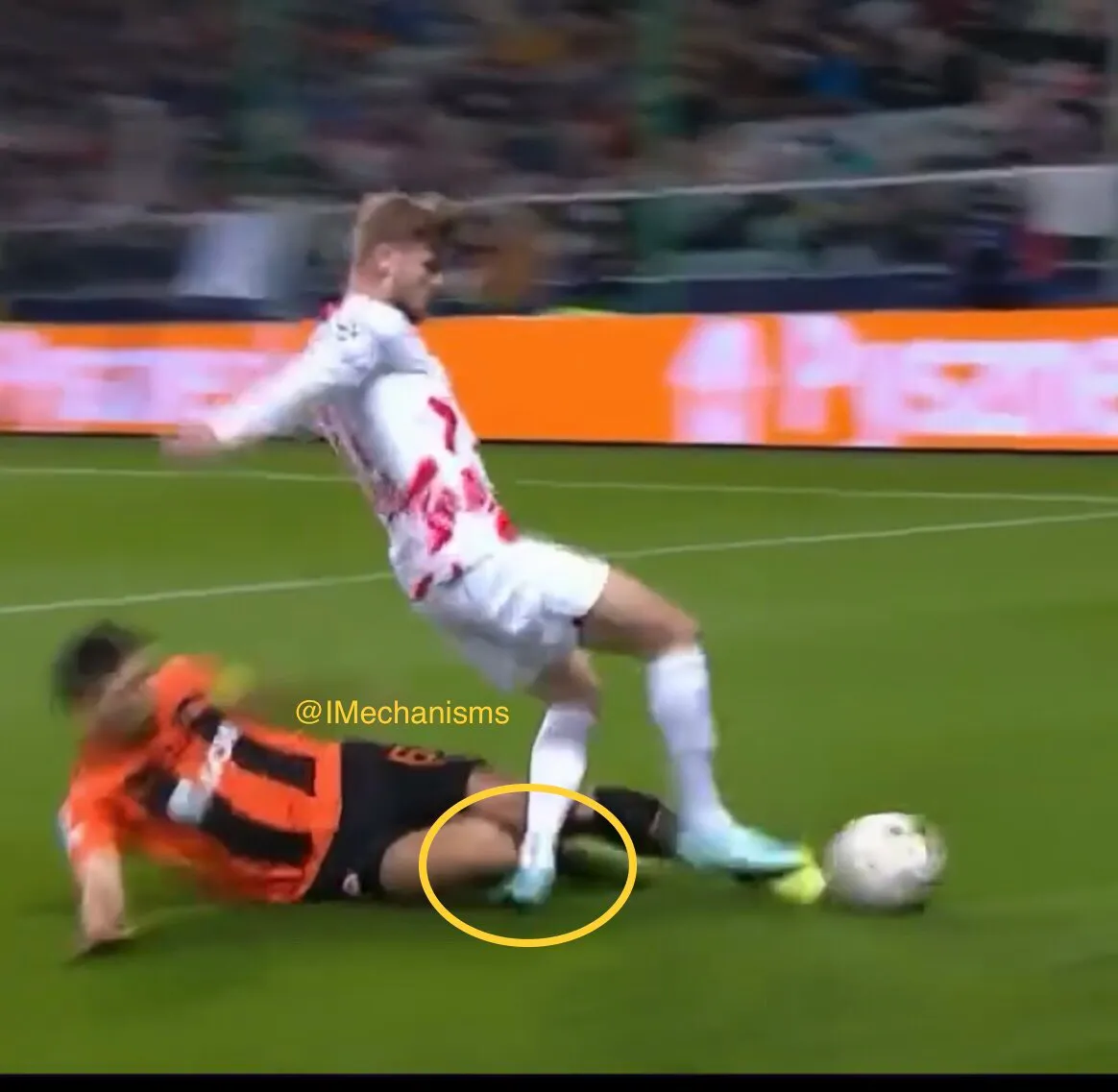 Травма Вернера у матчі Шахтар – Лейпциг Травма Вернера у матчі Шахтар – Лейпциг