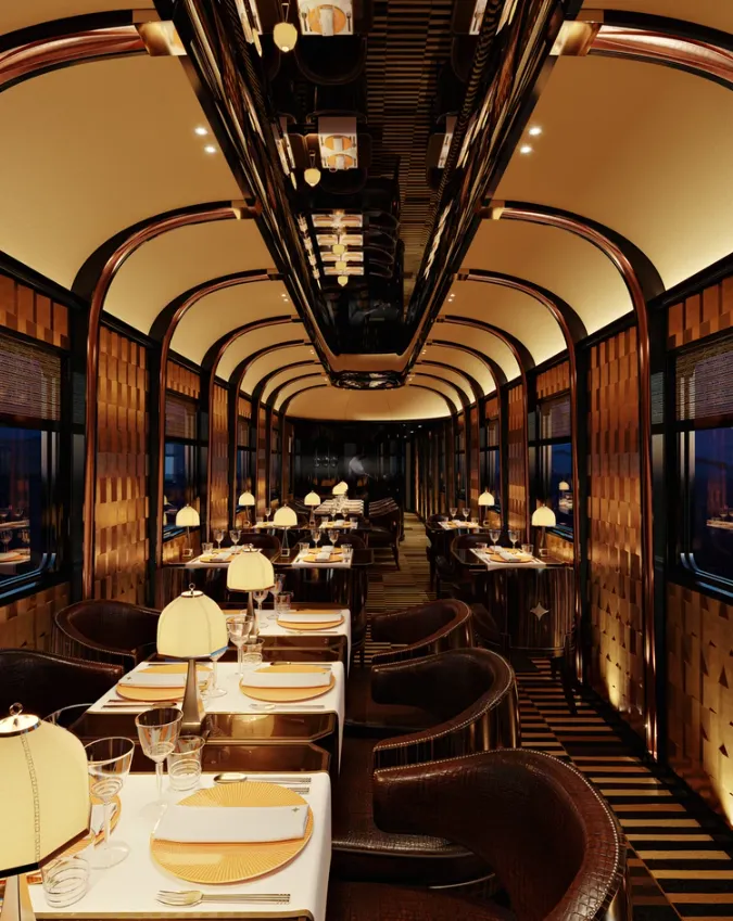 Вагон-ресторан у Східному експресі Вагон-ресторан у Східному експресі