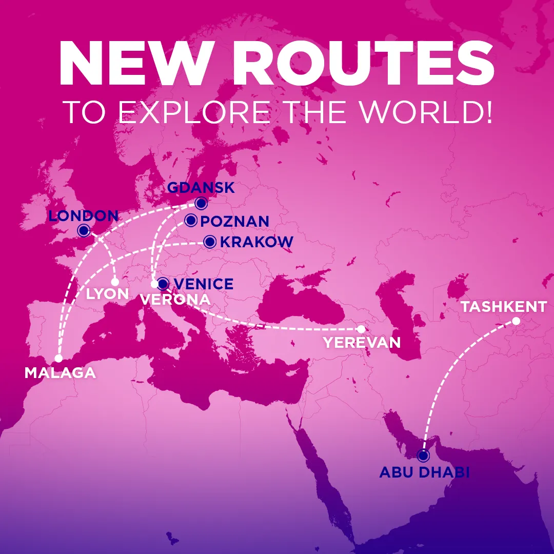Нові авіарейси Wizz Air Нові авіарейси Wizz Air