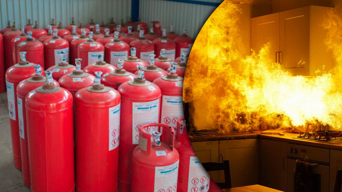 Пожар из-за неправильного использования баллонов с газом Пожар из-за неправильного использования баллонов с газом