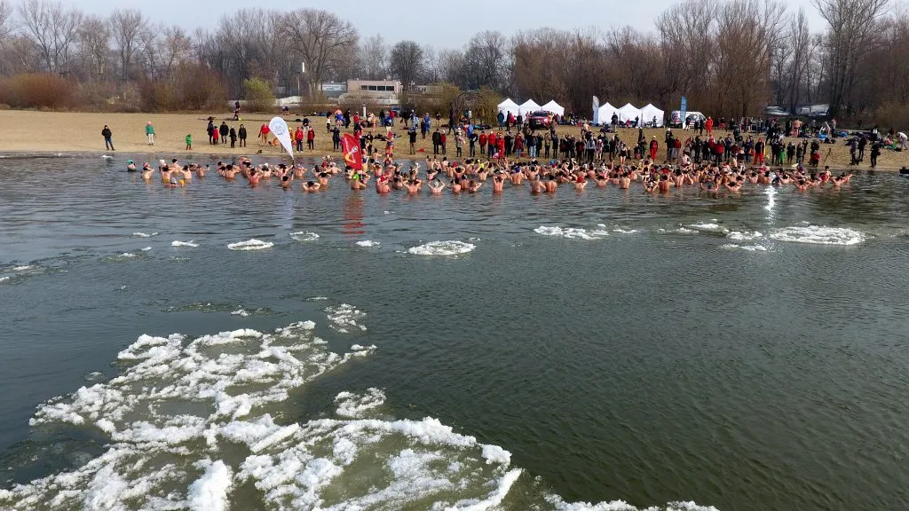 Зимові купання у Віслі Зимові купання у Віслі