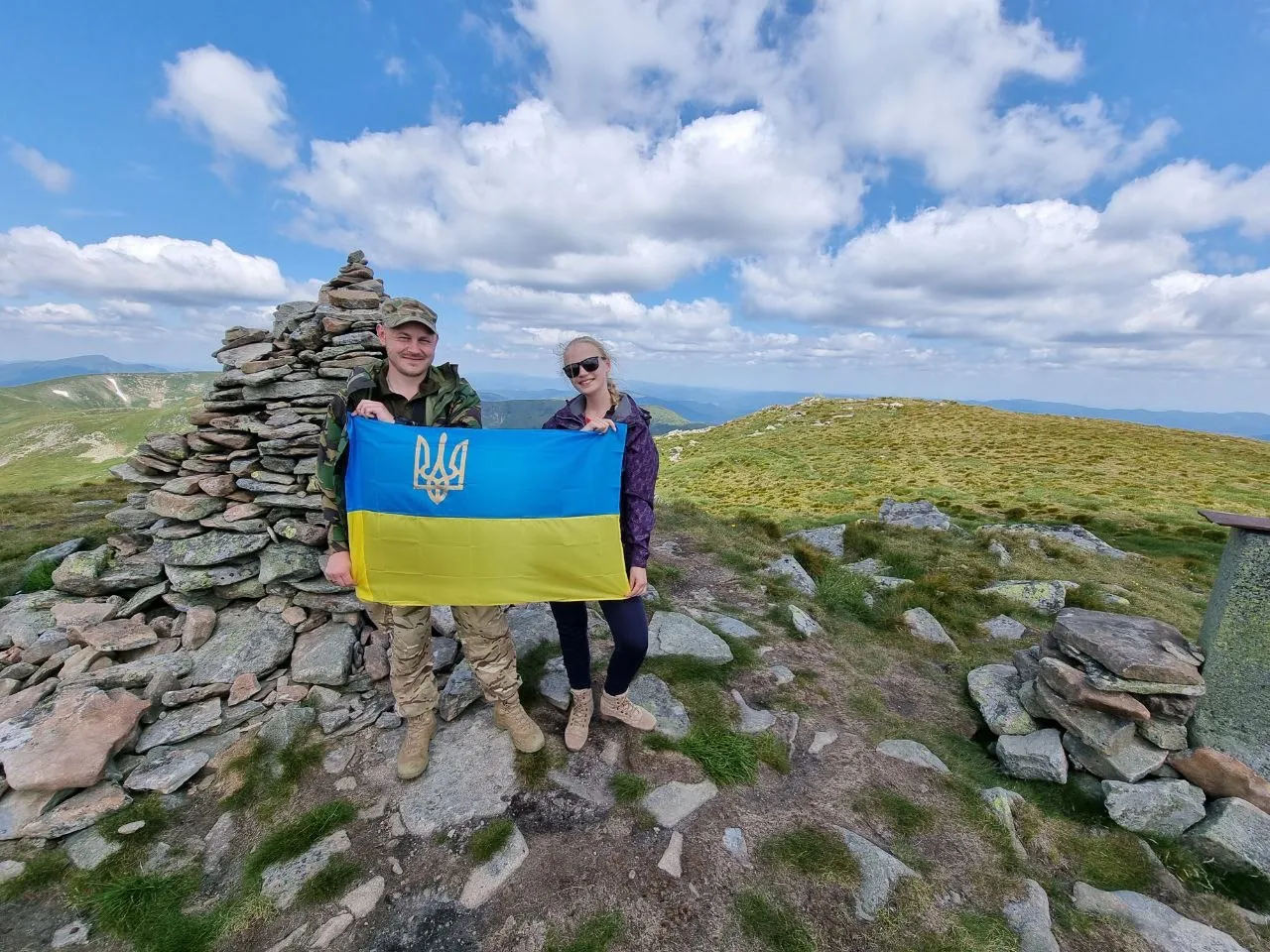 Уляна Журба з чоловіком В'ячеславом