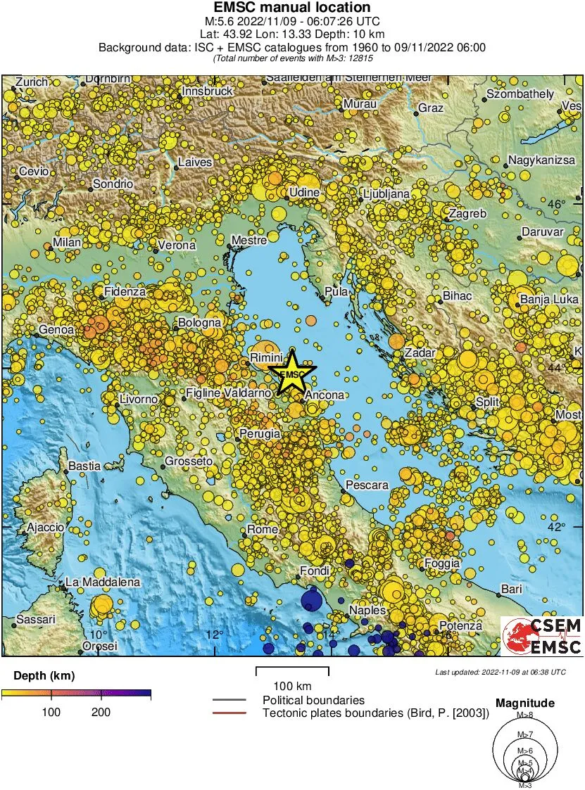 Де відчули підземні поштовхи Де відчули підземні поштовхи
