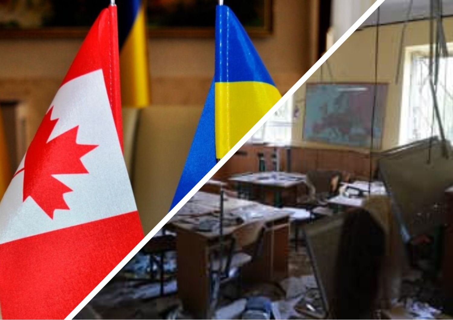 Школы в Украине - канадцы собрали деньги на восстановление разрушенной школы - 24 канал - Образование