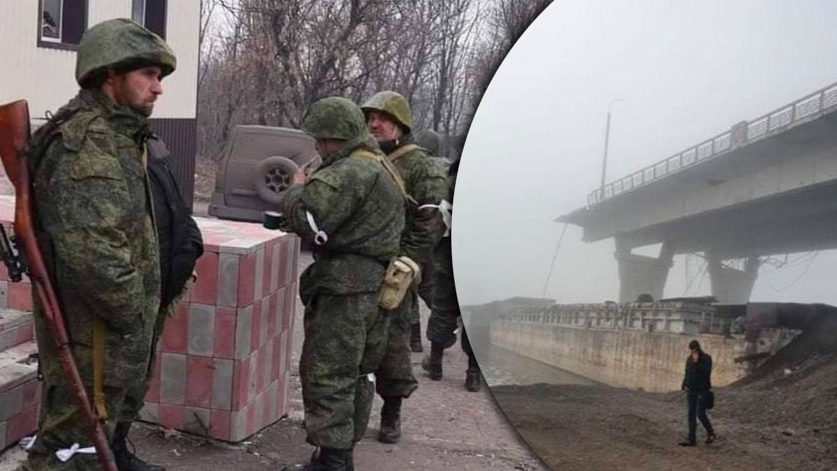 Россияне ударили по своим на Антоновском мосту Россияне ударили по своим на Антоновском мосту