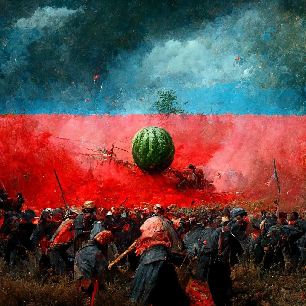 MidJourney нарисовала битву за Херсон MidJourney нарисовала битву за Херсон