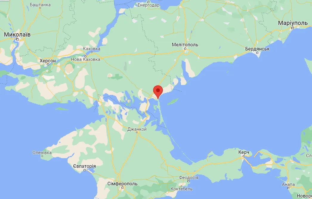 Де розташований Генічеськ Де розташований Генічеськ