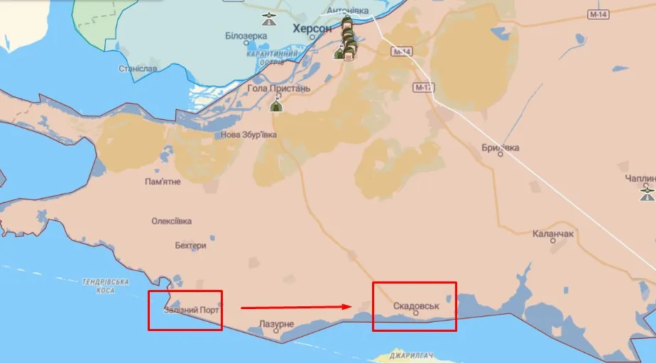 Родини окупантів вивезли до Скадовська Родини окупантів вивезли до Скадовська