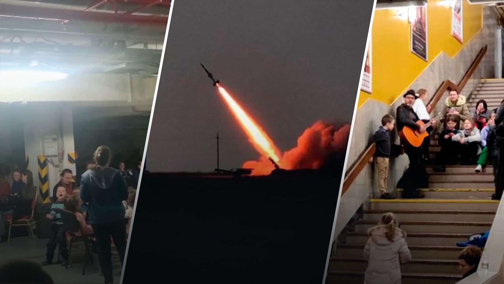 Дети поют в бомбоубежищах Дети поют в бомбоубежищах