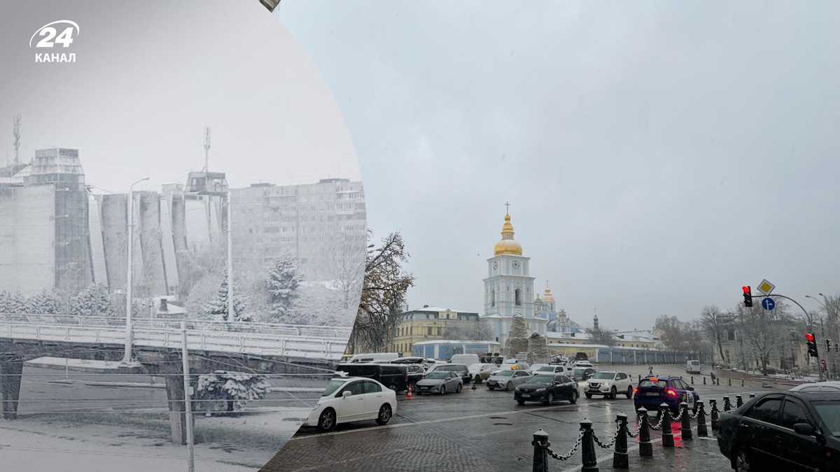 Первый снег выпал в Киеве и Львове - фото и видео из столицы, как выглядят  города - 24 Канал