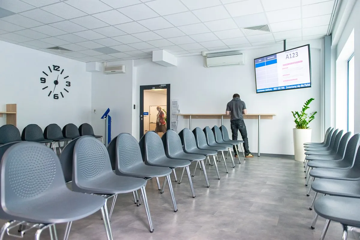 Комната обслуживания клиентов Малопольского воеводского отделения Национального фонда здоровья