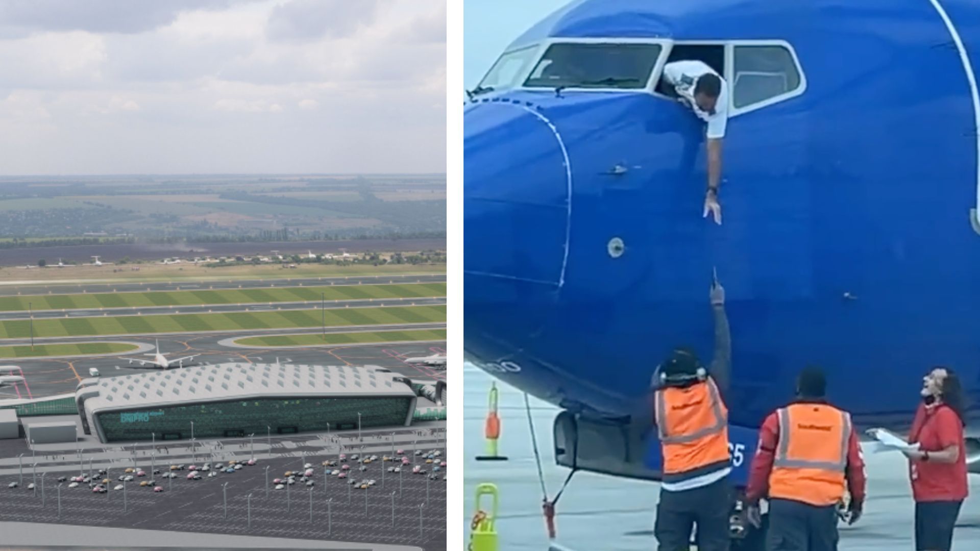 Пілот висунувся з літака, щоб дістати телефон, який забув пасажир - відео Пілот висунувся з літака, щоб дістати телефон, який забув пасажир - відео
