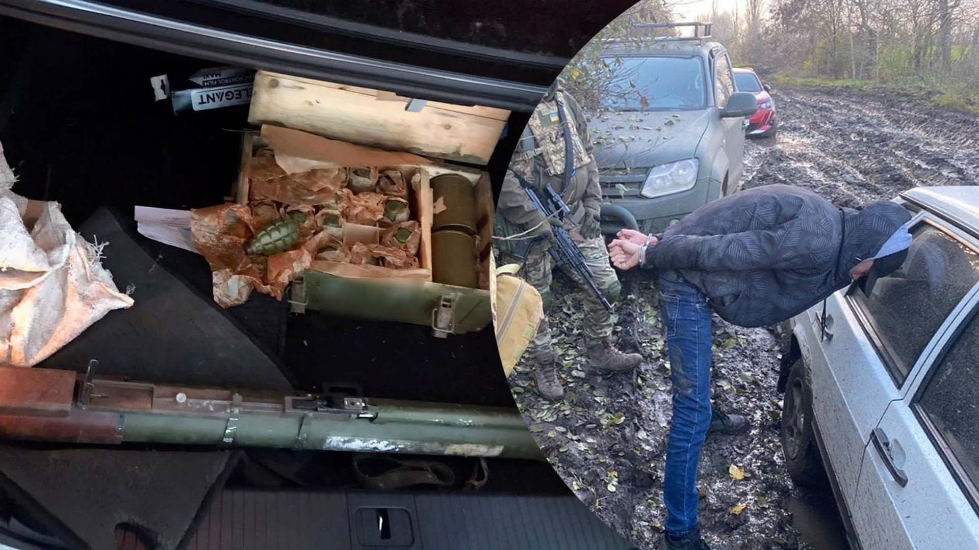 Затримані перевозили трофейну зброю Затримані перевозили трофейну зброю