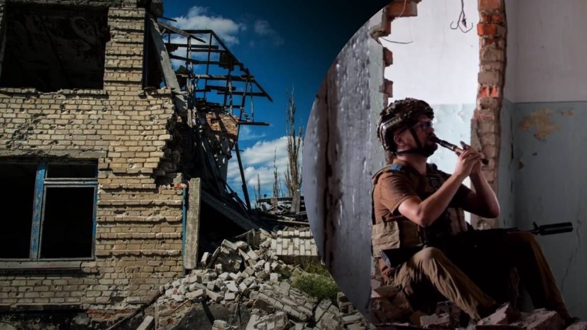 Військовий, що виконує "Мелодію" Скорика на руїнах будинку, вразив іноземців: відео - 24 Канал Військовий, що виконує "Мелодію" Скорика на руїнах будинку, вразив іноземців: відео - 24 Канал