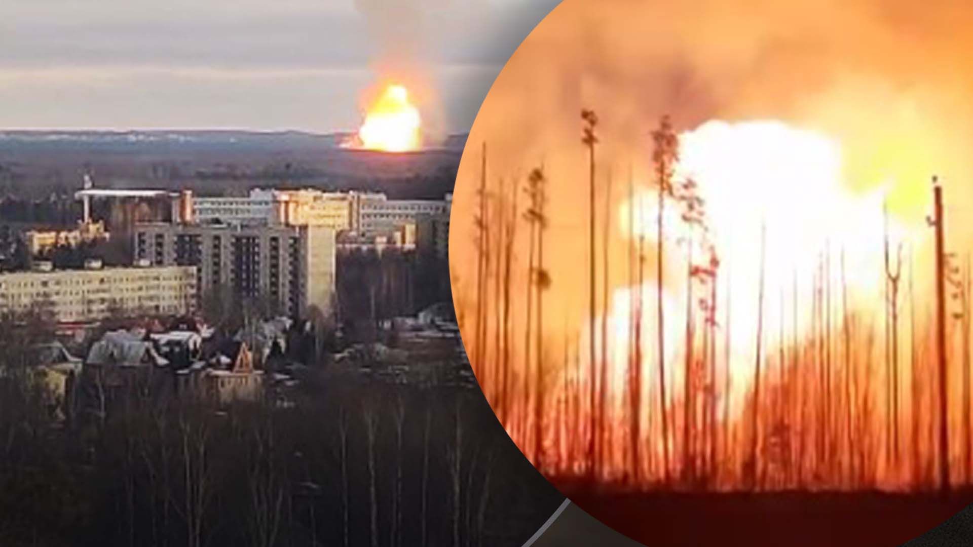 Огненный столб поднялся в воздух: в Ленинградской области произошел мощный взрыв