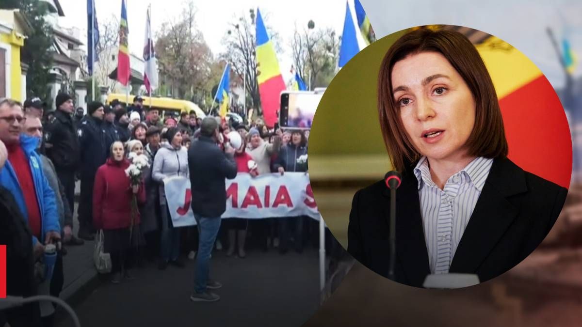 Протести в Молдові - Санду заявила, що їх фінансують з Росії Протести в Молдові - Санду заявила, що їх фінансують з Росії
