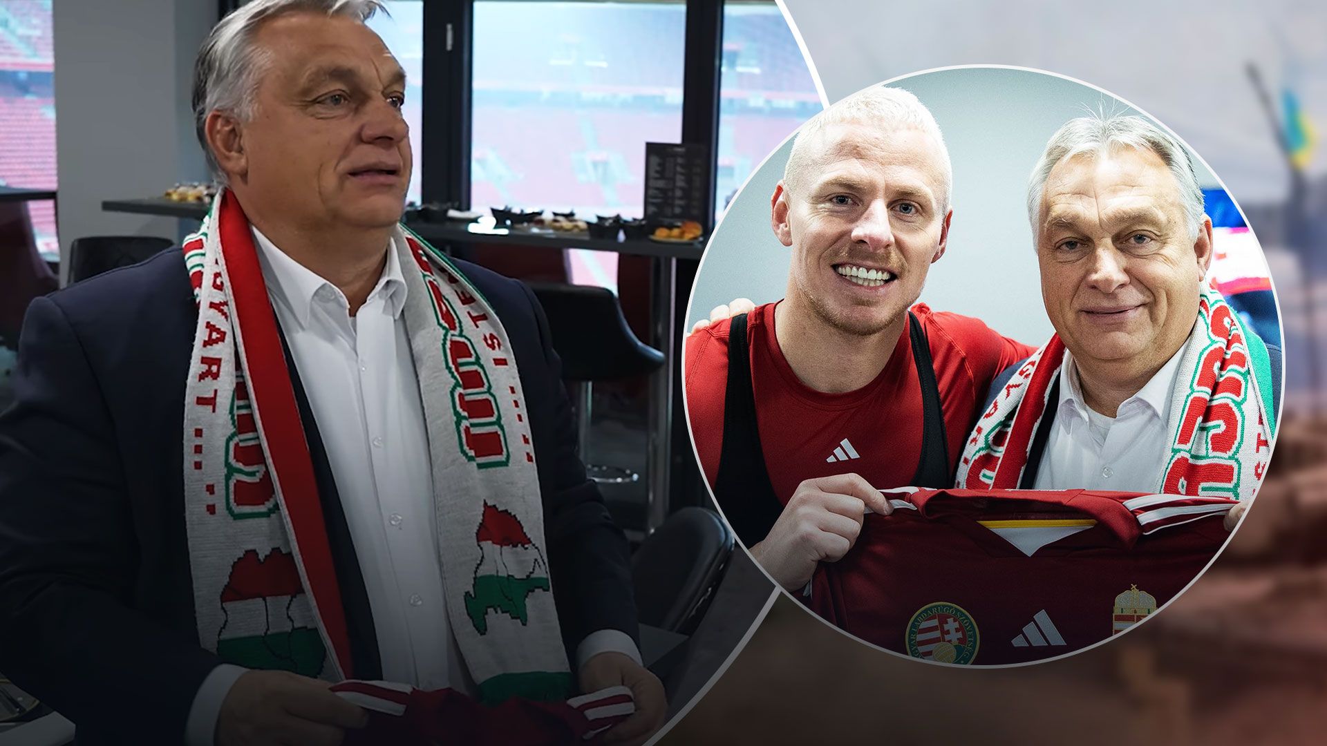 Віктор Орбан потрапив у скандал через футбольний шарф - 24 Канал
